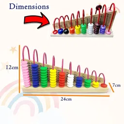 FunBlast Wooden Abacus Toy - Multicolour image 3