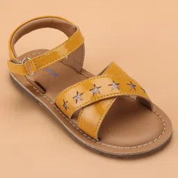 Babyoye Sandals With Buckle Closure - Yellow image 3