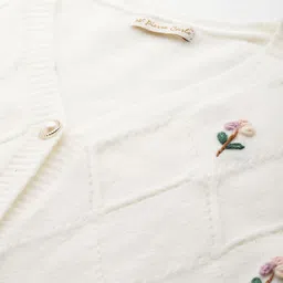 Pierre Carlo Women Cardigan with Embroidered Detail image 4