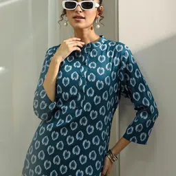 Libas Women Ethnic Motifs Printed Kurta with Trousers-image-11