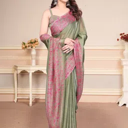 MAGNEITTA Poly Chiffon Saree image 5