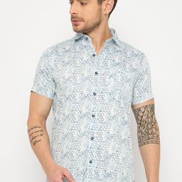 Duke Men Slim Fit Floral Printed Casual Shirt-picture-9