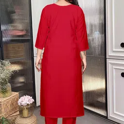 KALINI Women Ethnic Motifs Printed A-Line Kurta with Trousers & Dupatta image 4