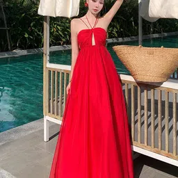 JC Mode Women Shoulder Straps Maxi Dress-image-17