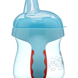 Babyhug Twin Handle Training Soft Spout Cup Blue - 150 ml image 4