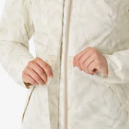 quechua Women’s waterproof hiking jacket -10°C NH500 - Beige image 5