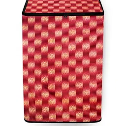 The Furnishing Tree Red PVC Washing Machine Cover-picture-17