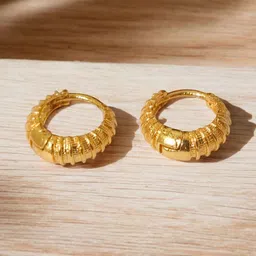 SHREE KRISHNA SHOPPING Gold-Plated Brass Earrings-image-95