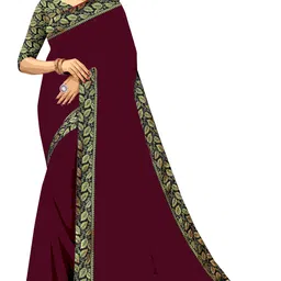 Flip The Style Zari Pure Georgette Woven Design Bhagalpuri Saree-picture-14