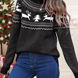 StyleCast Women Fair Isle Printed Pullover-picture-14