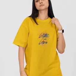 Moda Rapido Women Printed Drop-Shoulder Sleeves Pockets T-shirt-picture-40