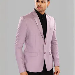 UR ETHICS Men Lavender Long Sleeved Blazer-picture-44
