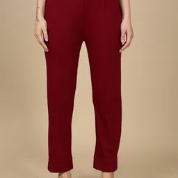 indian flower Women Original Easy Wash Trousers-image-98