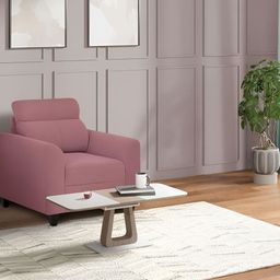 Duroflex Zivo Plus Dusky Pink 1 Seater Foam Inflatable Sofa Set-picture-42