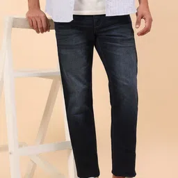 Cantabil Men Comfort Regular Fit Mid-Rise Light Fade Stretchable Jeans image 3