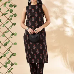 Anouk Printed Pure Cotton Tunic With Trouser Co-Ords-picture-27