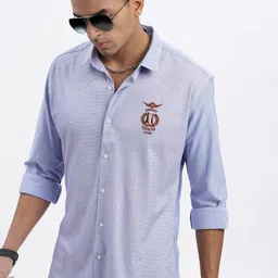 SHOWOFFFF Men Standard Slim Fit Colourblocked Casual Shirt-picture-38