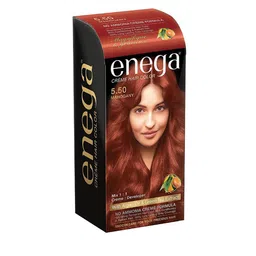 Enega Set Of 3 Long Lasting Creme Hair Color-150 ml Each Shade-Mahogany image 2