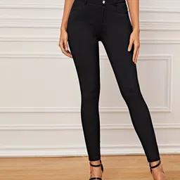 Outzidr Women Skinny Fit Mid-Rise Denim Jeans-picture-16