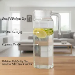 thydrate 1.1 L Glass Water Jug image 3