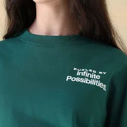 Flying Machine Women Typography Printed Sweatshirt image 5