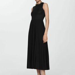 MANGO A-Line Pleated Midi Dress-picture-23