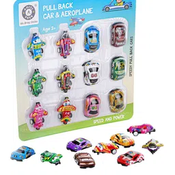 Aditi Toys Unisex Set Of 12 Car & Aero Plane Toy Vehicles image 2