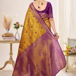 Vmdesigns Ethnic Motifs Zari Art Silk Heavy Work Banarasi Saree image 2