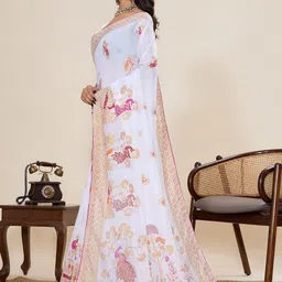 Mitera Ethnic Motifs Woven Design Saree image 5