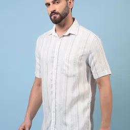 Crimsoune Club Men Classic Slim Fit Striped Casual Shirt-image-61