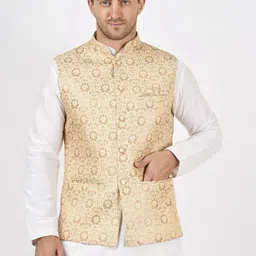 Badoliya & Sons Woven-Design Nehru Jackets-image-12