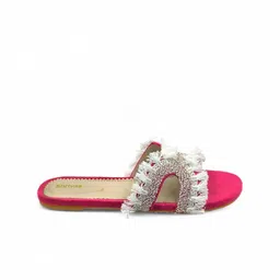 SHRIVAS BY ARCHITA MEHTA Women Embellished Suede Casual Open Toe Flats image 3
