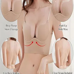 WAVE FASHION Bra Half Coverage Underwired Lightly Padded image 5