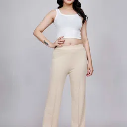 nucouths NU CLOTHS Women Pack of 2 Original Regular Fit High-Rise Trousers image 4