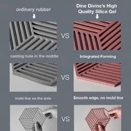 tp incorp Hexagon Heat Resistant Dish Mats, Place-mats, and Drink Coasters,HOT MAT MATTE Trivet image 4