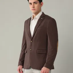 arrow Men Self Design Single Breasted Formal Blazer image 5