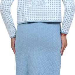 magknit Women kurta set Self Design Suit image 4