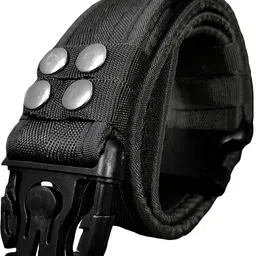 amf collections Men & Women Black Nylon Belt image 1