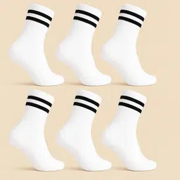 nanox Women Striped Mid-Calf/Crew image 1