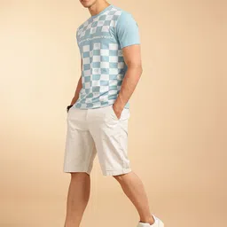 French Connection Checked Brand Logo Printed T-shirt-picture-39