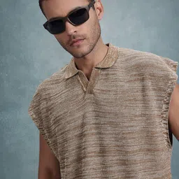 The Roadster Life Co. Knitted Extended Sleeves Pure Cotton Polo Collar T-shirt-picture-13