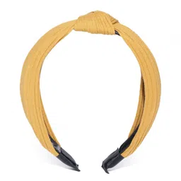 PRITA BY PRIYAASI Yellow Solid Hairband image 3