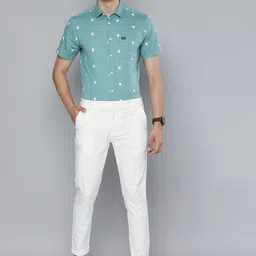 The Indian Garage Co Men White Slim Fit Trousers image 4