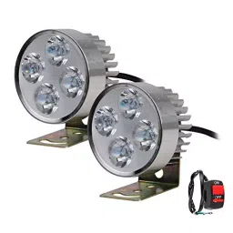 Allextreme 12 W 4 LED Small Round Fog Lamp with Mounting Brackets for Car, Boat and Cruiser Bikes , EX42P (Pack of 2)-picture-29