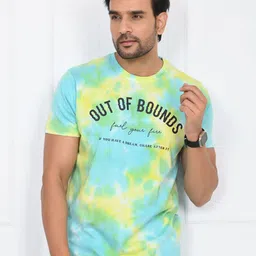 ARBOUR Men Dyed Round Neck Cotton T-shirt-picture-22
