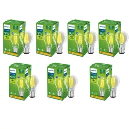 Philips Full Glow 9 Watt B22 Clear LED Bulb - Pack of 7 (Warm White)-picture-12