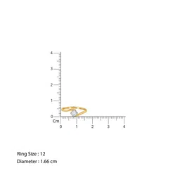 GIVA Diamond Twist Ring image 2