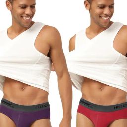 Freecultr Trippy Violet & Sassy Red Comfort Fit Briefs - Pack of 2-picture-7