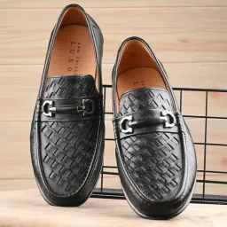 San Frissco Men's Black Casual Loafers-image-35