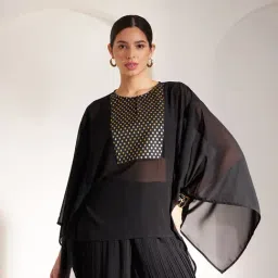 Fablestreet Black & Gold Printed Kaftan-picture-33